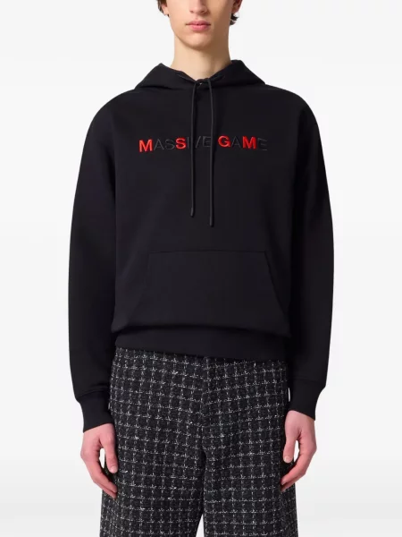 Hanorac cu glugă Msgm cu autograf negru