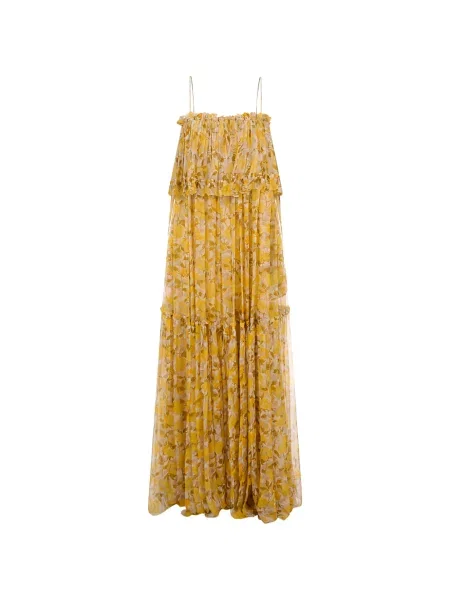 Rochie Chloé cu imagine galben