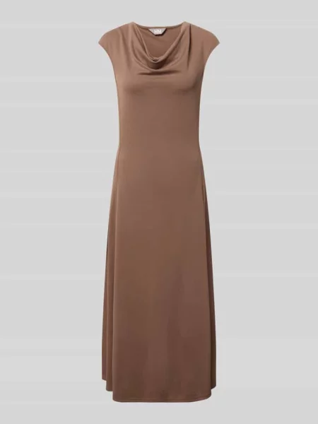 Sukienka midi o kroju regular fit z lejącym dekoltem model Vetusta' Mm By Max Mara