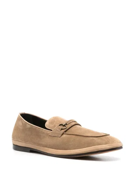 Pantofi loafer Henderson Baracco din piele de căprioară maro