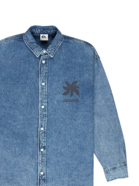 Džínová košile Quiksilver modrá