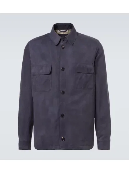 Велурено яке Loro Piana синьо