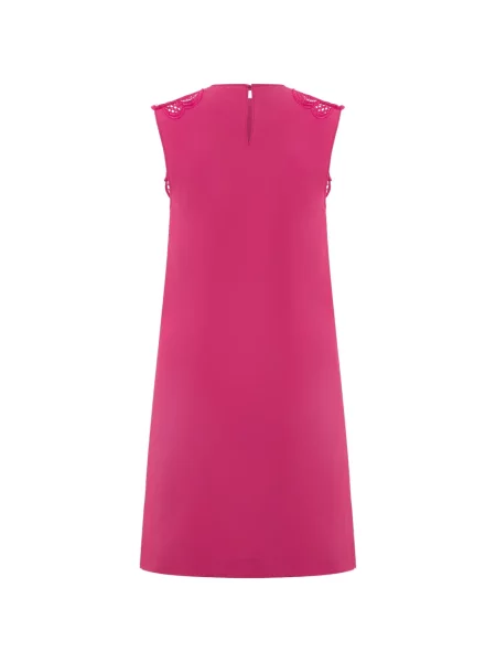 Rochie mini Alberta Ferretti fără mâneci din dantelă roz
