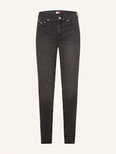Tommy Jeans Jeansy Skinny Nora schwarz czarne