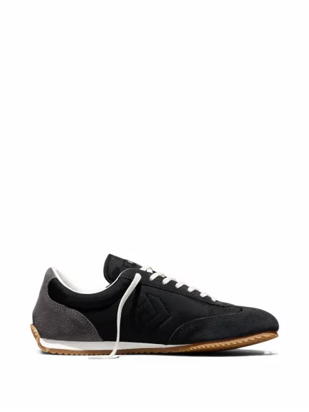 Sneakerși Converse Chuck Taylor All Star cu platformă din piele de căprioară streetstyle negru