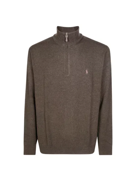 Sweter Polo Ralph Lauren z długim rękawem brązowy