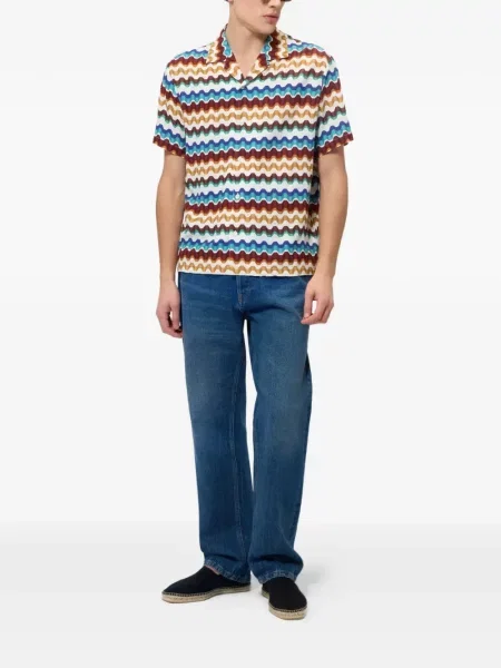 Scurt cămașă Missoni cu imagine alb