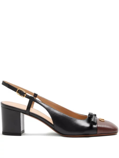 Pantofi cu toc Valentino Garavani slingback negru