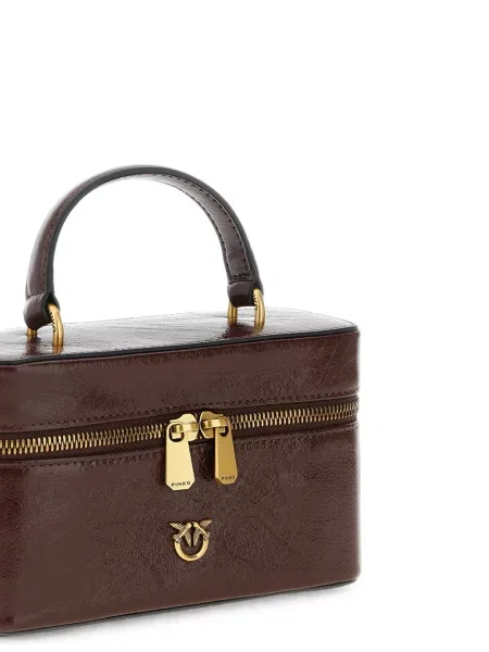 Geanta crossbody Pinko din piele maro