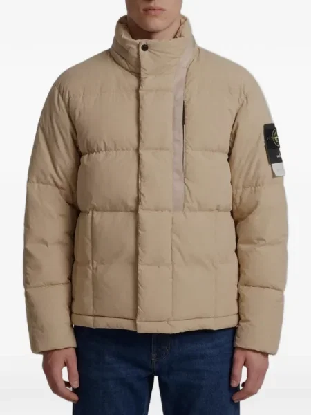Geacă Stone Island cu glugă cu strasuri