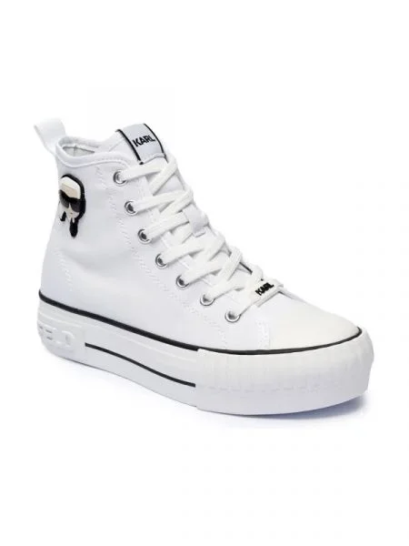 Tornacipő KARL LAGERFELD White Canvas fehér
