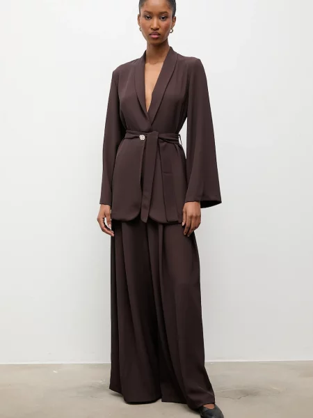 Піджак Answear.LAB однобортний однотонна коричневий