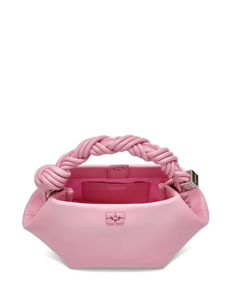 Geantă shopper Ganni roz
