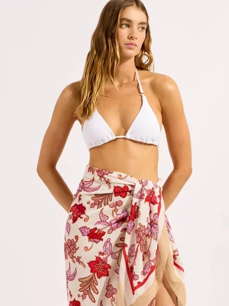 Strój kąpielowy Seafolly beżowy