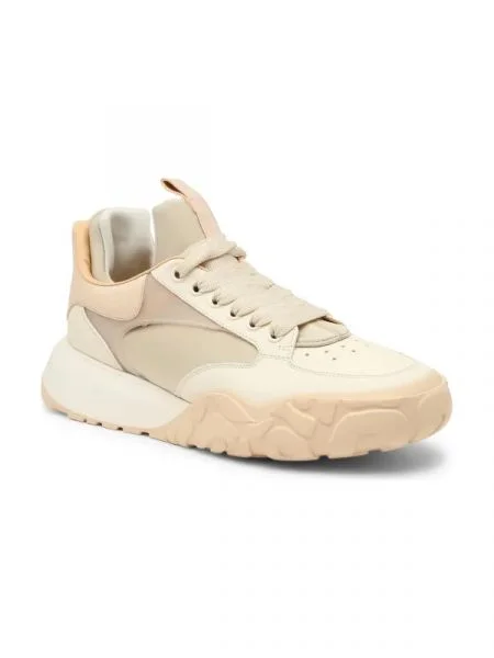 Alexander McQueen De piele sneakers bej
