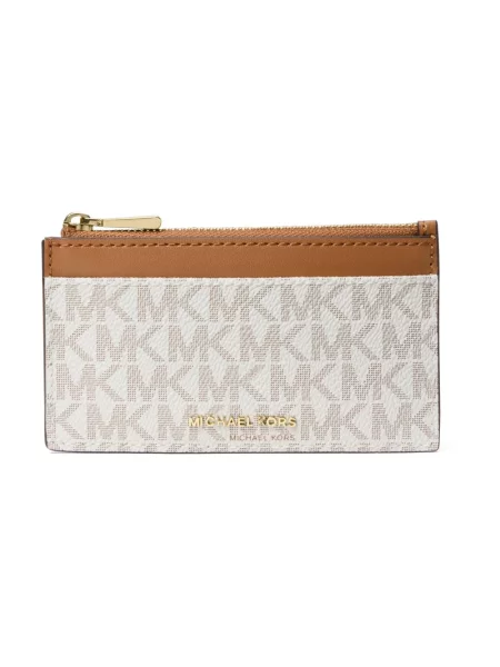 Etui na karty kredytowe MICHAEL Michael Kors beżowy