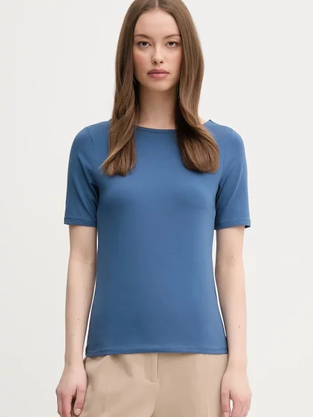 Тениска United Colors of Benetton дамска синьо