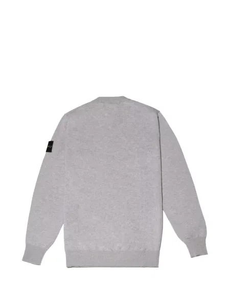 Пуловер Stone Island с кръгло деколте камъни сиво
