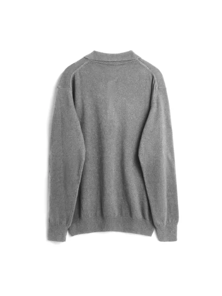 Sweter Soulland wełniany szary
