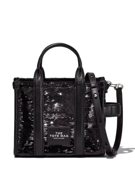 Geantă shopper Marc Jacobs cu paiete negru