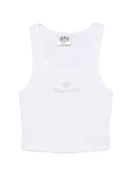 Stras top Sporty & Rich alb