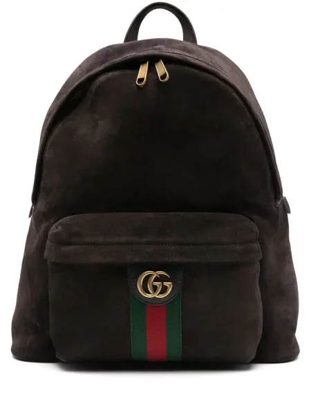 Rucsac Gucci din piele de căprioară maro