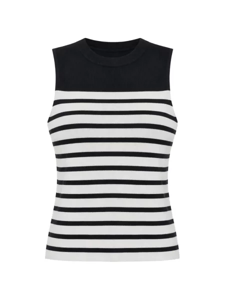 Top Semicouture fără mâneci negru