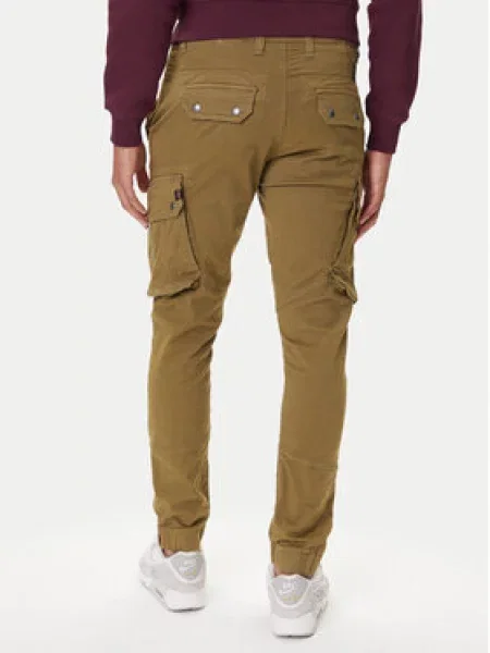 Alpha Industries Hlače iz tkanine Combat zelena
