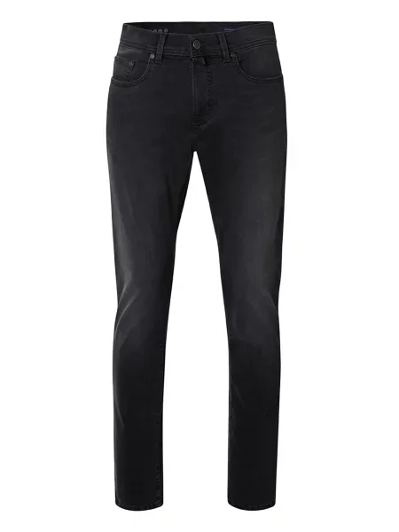 Прямі джинси Pierre Cardin темно-сірий бавовна/поліестер/еластан сірі