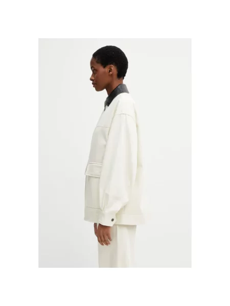 Anine Bing HOLDEN JACKET CREAM krótka kurtka biała