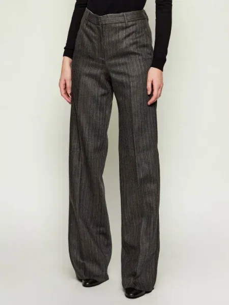 Marella Pantaloni palazzo Renoir Wide Leg gri