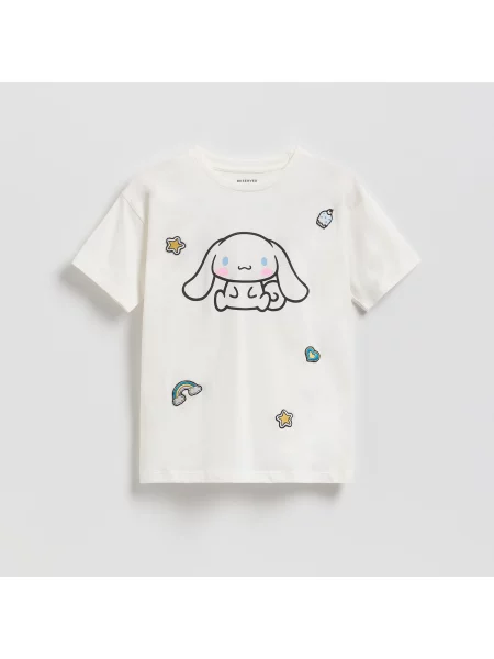 Reserved Tričko Cinnamoroll krémová