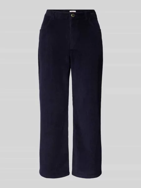 Kuloty o kroju regular fit ze sztruksu z szeroką nogawką S.oliver Red Label