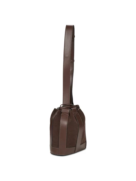 Taška Lancel ELLES DE LANCEL S BUCKET hnědý