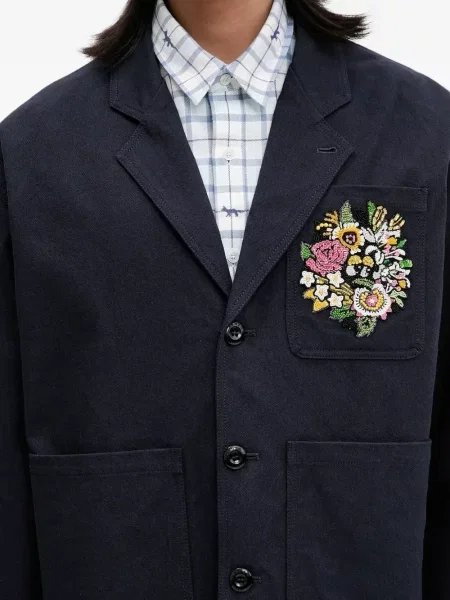 Geacă Kenzo cu model floral albastru