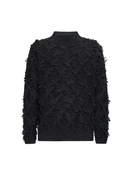 Sweter Richmond wełniany czarny