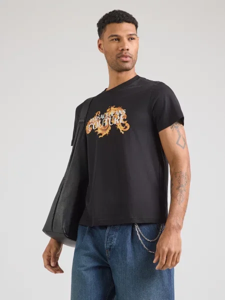 Versace Jeans Couture Tricou Negru alb