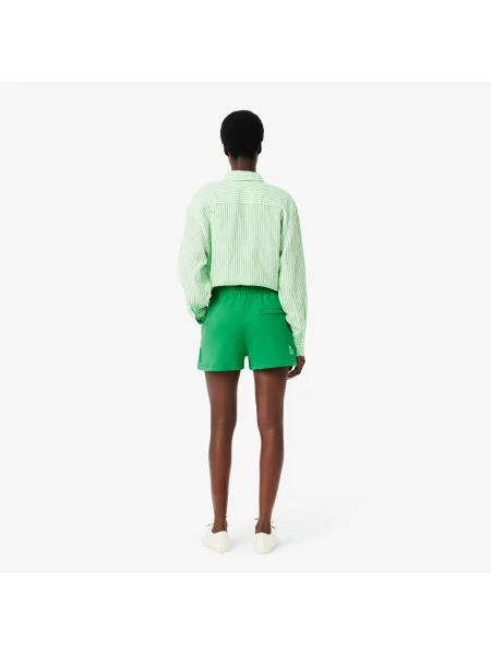 Lacoste Szorty Z Dżerseju Bawełnianego zielone