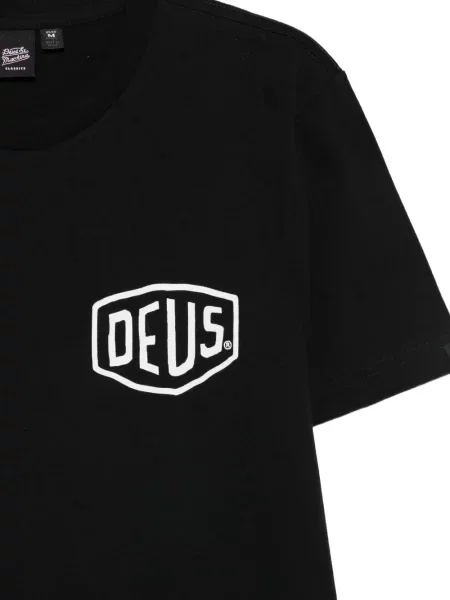 Tricou Deus Ex Machina cu imagine negru