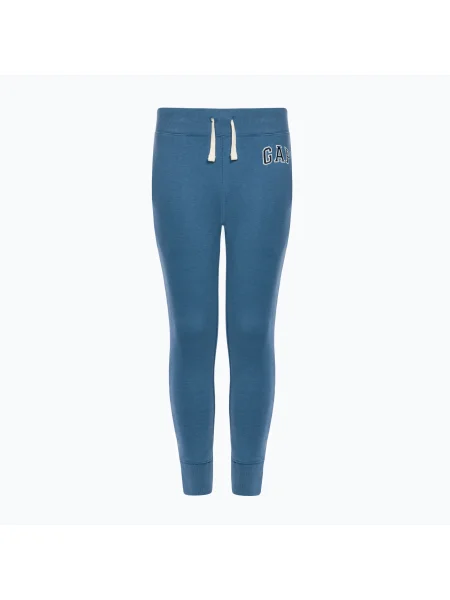 Детски панталони GAP V-Fall Fash Logo Jogger bainbridge blue синьо