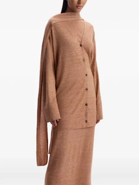 Cardigan 12 Storeez cu decolteu în V maro