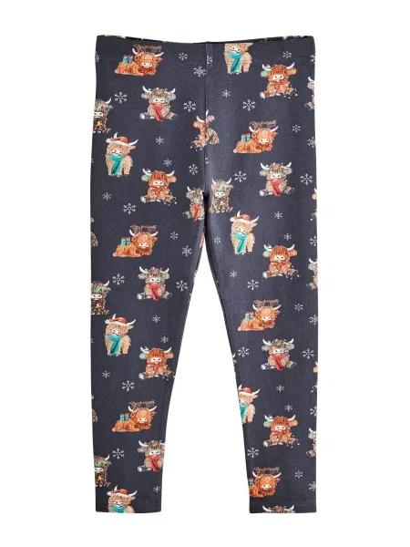 Next Leggings bleumarin / maro / roșu alb