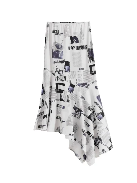 Desigual Fustă negru alb