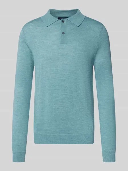 Koszulka polo o kroju regular fit z mieszanki wełny Christian Berg Men