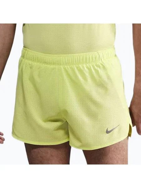 Spodenki do biegania Nike Fast Dri-Fit Brief Lined 3" light lemon twist/black czarne