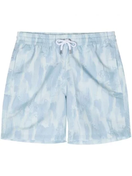 Slip de baie Frescobol Carioca cu imagine cu imprimeu abstract albastru
