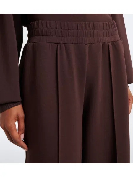 Pantaloni Varley din jerseu maro