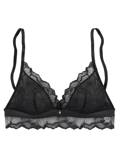 LASCANA Sutien Bralette bra' negru