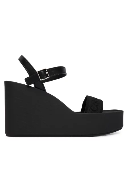 Sandále Calvin Klein na kline čierna