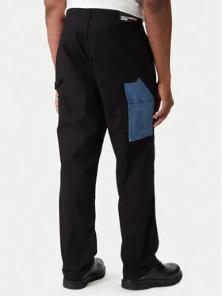 KARL LAGERFELD JEANS Hlače moder denim črna